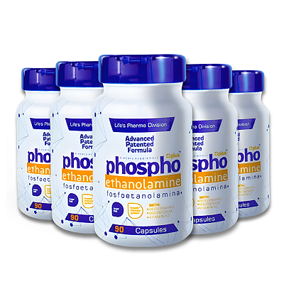 Fosfoetanolamina Sintética – Kit com 5 Frascos | últimas unidades