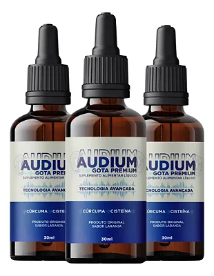 Audium Gota - Kit com 3 Unidades | Solução Natural