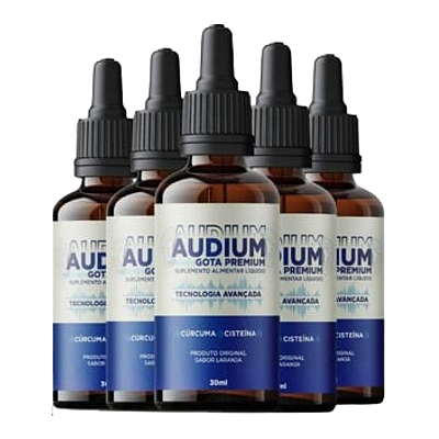 Audium Gota - Kit com 5 Unidades | Solução Natural