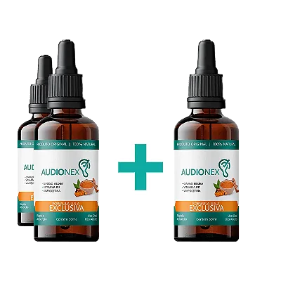 Audionex -  Solução Natural | Compre 2 e Leve 3