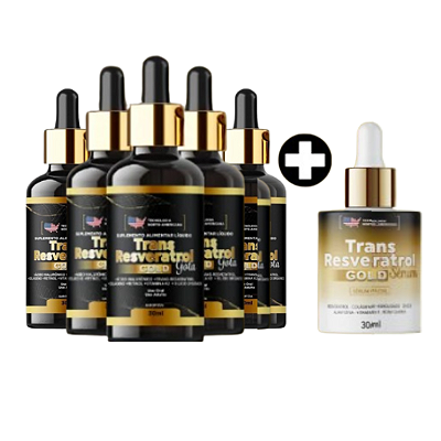 Resveratrol - Trans Resveratrol Gold | Compre 5 + 1 Sérum Grátis