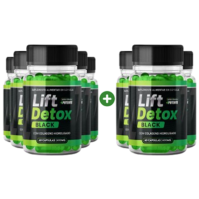 Lift Detox Black - Compre 5 Frascos e Leve 8 Lift Detox