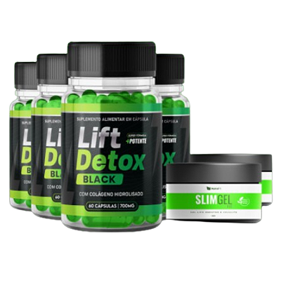 Lift Detox Black - Compre 4 Frascos e Ganhe 2 Slim Gel
