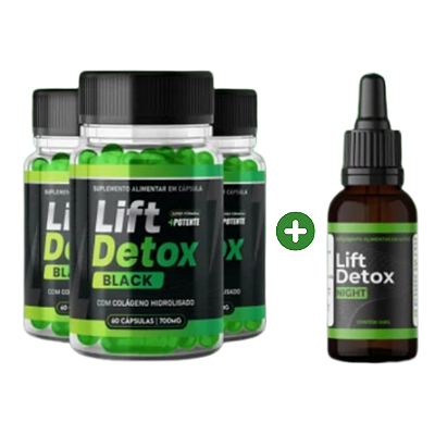 Lift Detox Black - Compre 3 Frascos e Ganhe 1 Lift Night