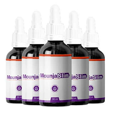 Mounja Slim Gotas – Kit com 5 Frascos | Suplemento Natural