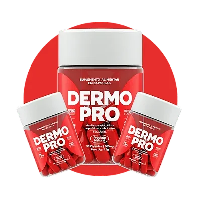 Dermo Pro – Suplemento Alimentar | 3 Frascos de 90 Dias