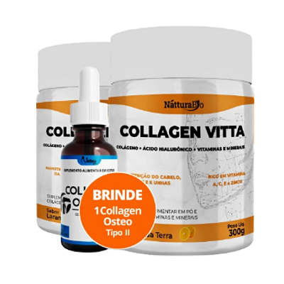 Collagen Vitta – Compre 2 e Ganhe 1 Collagen Osteo Tipo II Grátis