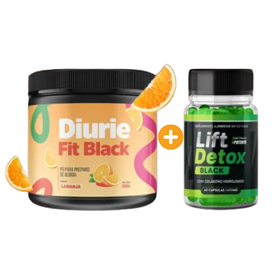 DiurieFit Black + Lift Detox Black | Combo Especial