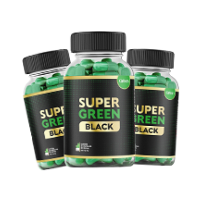 Super Green Black - Detox Natural | Kit 3 Frascos
