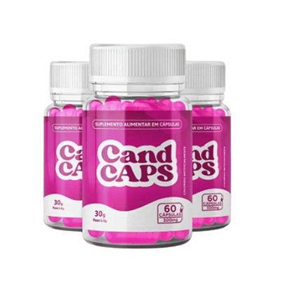 Cand Caps - Suplemento Natural | Kit com 3 Frascos