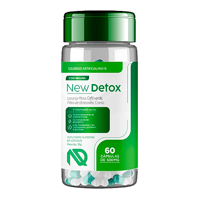 New Detox - Detox Natural em Cápsulas | 60 Cápsulas