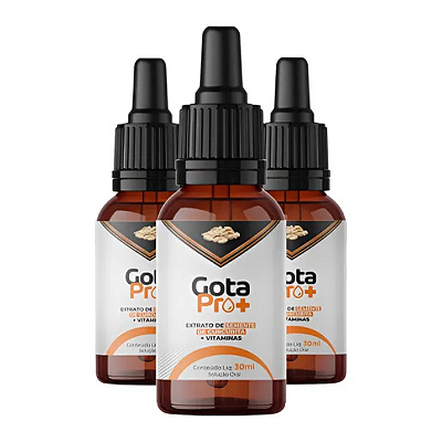 Gota Pro+ Extrato de Semente de Curcubita | Kit 3 Frascos