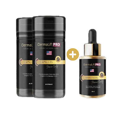 DermaLift PRO - Anti-Idade + Sérum com Trans-Resveratrol e Nanotecnologia | 2 Frascos