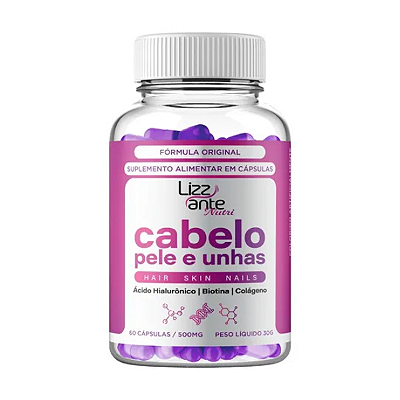 Cabelo, Pele & Unhas – Lizzante Nutri | Suplemento de Beleza