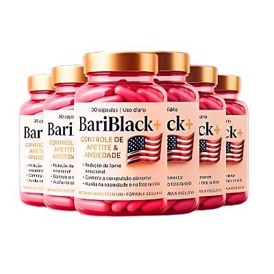 BariBlack - Controle de Apetite e Ansiedade | Kit com 6 Frascos