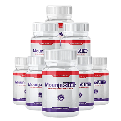 Mounja Slim – Kit 8 Frascos | Suplemento Natural