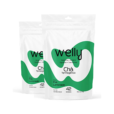 Chá Termogênico Welly | Kit 2 Pouches Suplemento Alimentar