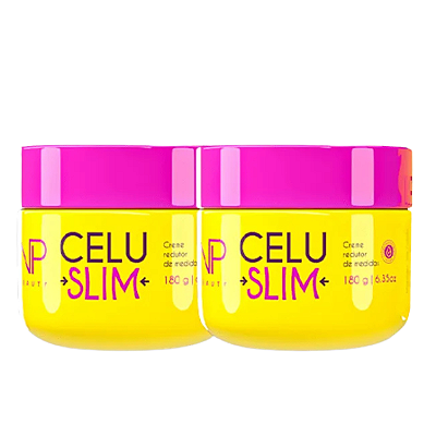 Celu Slim Creme/Gel Termogênico 250g | Kit 2 Potes Redutor de Celulites