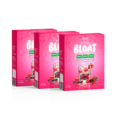 Slim Bloat | Kit 3 Caixas para Reduzir Inchaço e Regular o Intestino