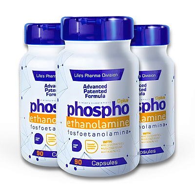 Fosfoetanolamina Plus - Kit com 3 Frascos | últimas unidades disponíveis!