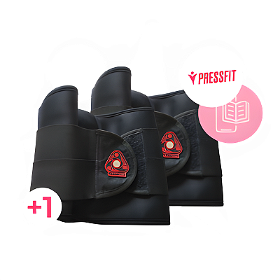 Kit 2 Cintas PressFit + Guia Prático | Modela, Reduz Medidas e Aumenta Resultados