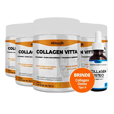 Collagen Vitta – Compre 5 e Ganhe 1 Collagen Osteo Tipo II Grátis