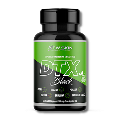 DTX Black – Suplemento Alimentar Detox Premium