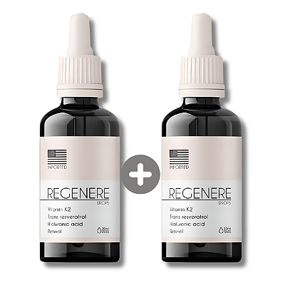 Regenere – Vitamina K2, Trans-Resveratrol e Ácido Hialurônico | Compre 1 e Ganhe +1 Grátis
