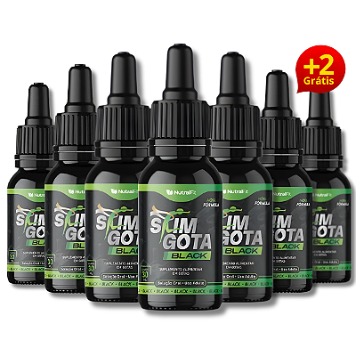 Slim Gota Black – Emagrecedor Poderoso | Compre 6 e Ganhe +2 Grátis
