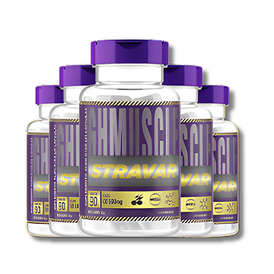 Stravar - Kit 5 Frascos | Força Máxima e Crescimento Muscular