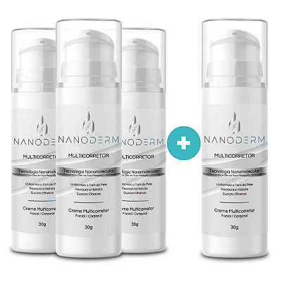 Compre 3 Leve 4 | Clareador Nanoderm | Nova Fórmula com Nanotecnologia