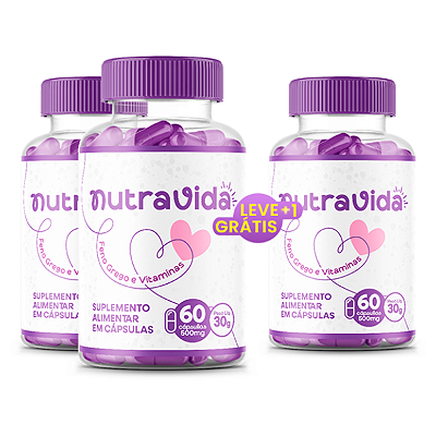 Nutra Vida – Suplemento para Fertilidade | Compre 2 e Leve 3