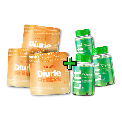 3 Diurie Fit Laranja + 3 Lift Sculpy | Combo Emagrecedor Intensivo