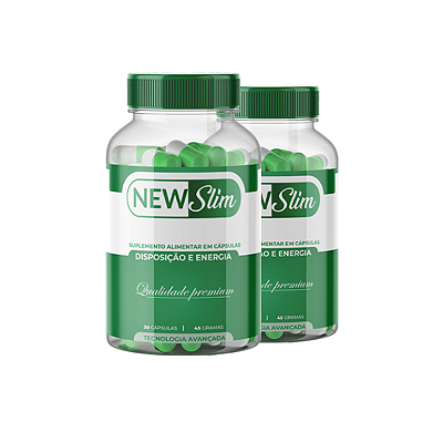 NewSlim Kit com 2 Frascos – Suplemento em Cápsulas