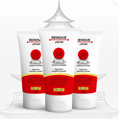 Kit 3 REMOVE JAPAN 30g | Cuidado Facial e Efeito Tensor