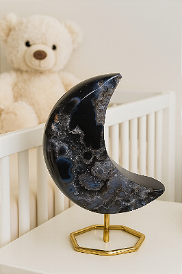 Àgata Natural - Lua: Pedra Energética e Decorativa