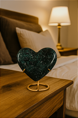 Jaspe Verde Coração - Pedra Natural para Decoração e Bem-Estar