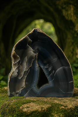 Geodo em Ágata Natural - Peça Decorativa Única