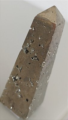 Pirita Torre Obelisco Polido - Cristal de Proteção e Prosperidade