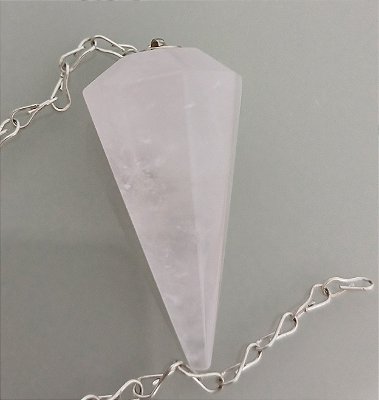 Pêndulo de Quartzo Rosa - Ferramenta de Radiestesia e Equilíbrio Energético
