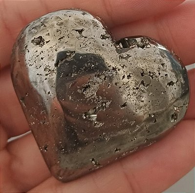 Coração Pequeno em Pirita - Pedra da Prosperidade