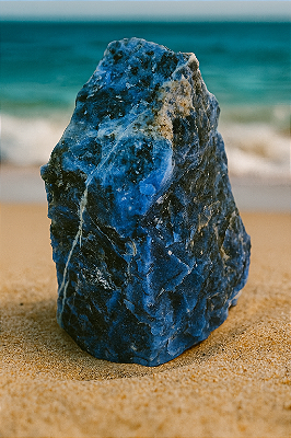 Sodalita Base Serrada - Cristal Energético