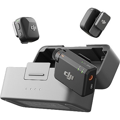 DJI Mic Mini - Sistema de Microfone Sem Fio Compacto para Câmera e Smartphone