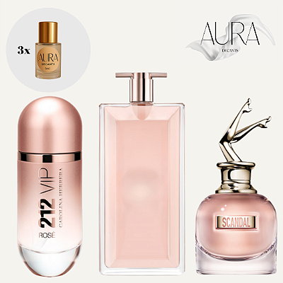 212 Vip Rosé + Idole + Scandal