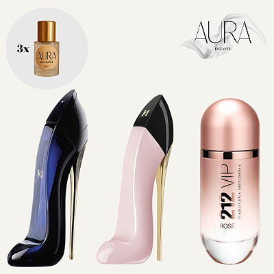 Good Girl + Good Girl Blush + 212 Vip Rosé