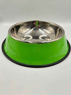 Comedouro/Bebedouro para Pet Cão ou Gato | Verde | 30cm