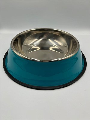 Comedouro/Bebedouro para Pet Cão ou Gato | Azul | 30cm