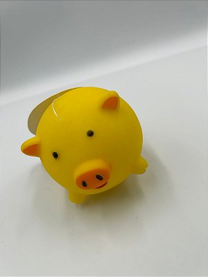 Brinquedo Para Pet Cão | Mordedor Silicone | Porquinho Amarelo