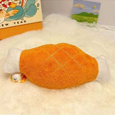 Brinquedo Para Pet Cão | Poliéster | Pelúcia Coxa de Frango