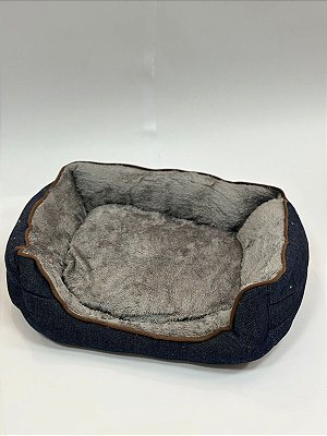 Cama para Pet Cão ou Gato 50x38x16cm (M) - Azul Escuro